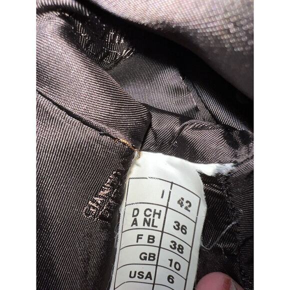 Vintage Gianfranco Ferre Wool/silk Orange Blazer Jacket Sz 42 - Picture 8 of 11